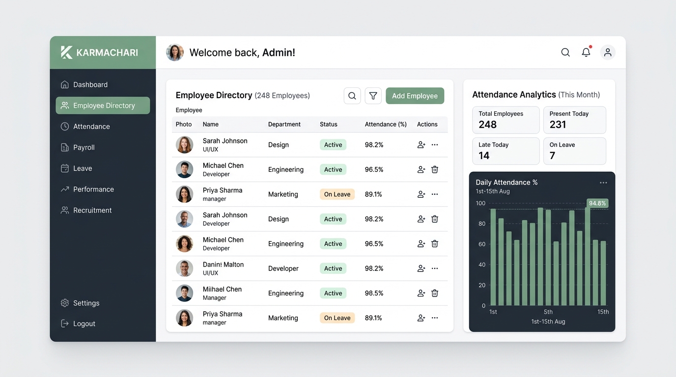 Karmachari Dashboard